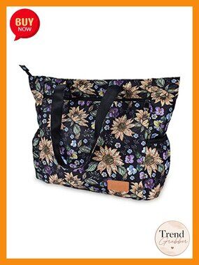 Large Water Resistant Nylon Tote Bag Zipper Shoulder Bag Nurse Teacher